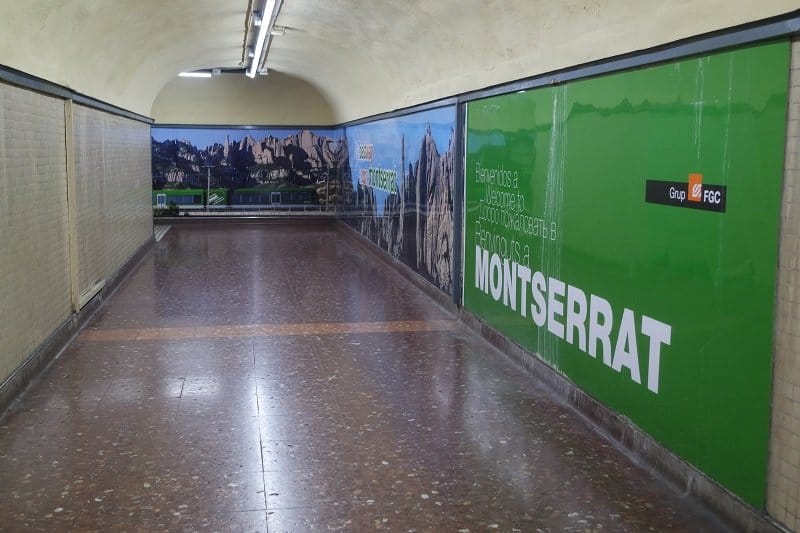 FGC to Montserrat from Barcelona via train